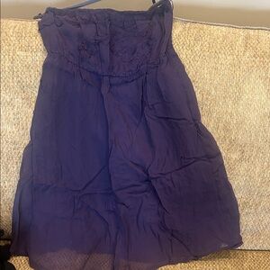 Element Strapless Dress in Deep Purple-Sz fits like M